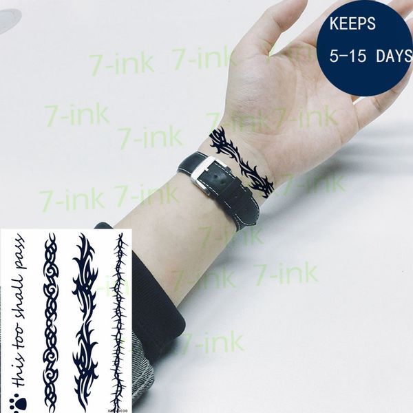 juice waterproof temporary tattoo sticker english "this too shall pass" thorns fake tatto new style 7-15 days for men women
juice waterproof temporary tattoo sticker english "this too shall pass" thorns fake tatto new style 7-15 days for men women
