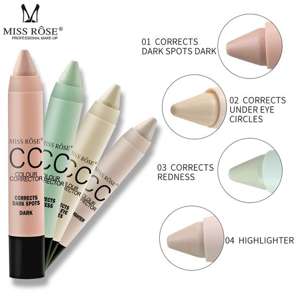 miss rose brand facial makeup concealer stick cc colour corrector cream eye circle bronzer pen blemish pores correct redness
miss rose brand facial makeup concealer stick cc colour corrector cream eye circle bronzer pen blemish pores correct redness
