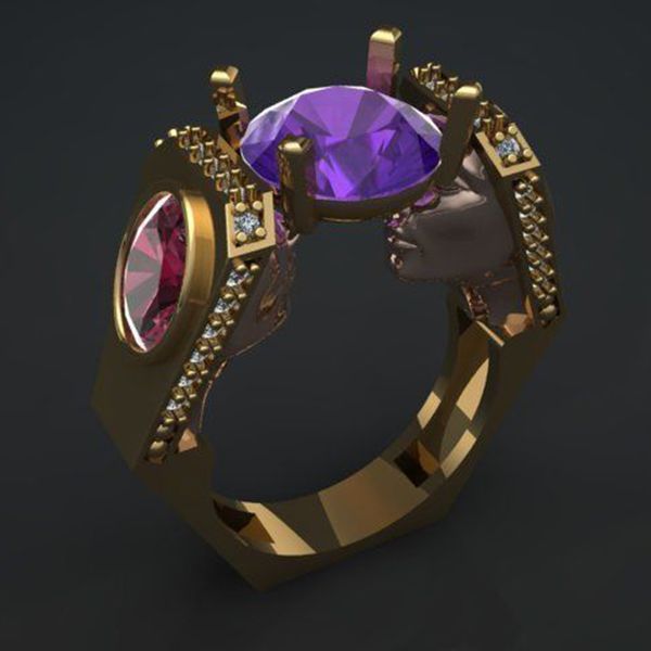 retro purple cut zircon rhinestone rings tribal punk egypt female gold finger rings jewelry for women wedding band gift, Golden;silver
retro purple cut zircon rhinestone rings tribal punk egypt female gold finger rings jewelry for women wedding band gift, Golden;silver