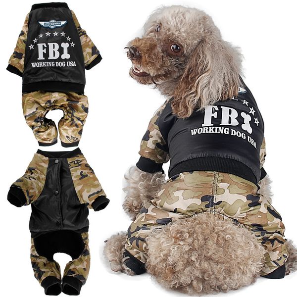 fbi military camouflage jumpsuits thick four-legged clothes for dogs winter puppy dog costume jackets pet coat for chihuahua pug
fbi military camouflage jumpsuits thick four-legged clothes for dogs winter puppy dog costume jackets pet coat for chihuahua pug