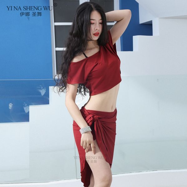stage wear belly dance practice costume modal short+long split skirt sets women oriental dancing training group suits, Black;red
stage wear belly dance practice costume modal short+long split skirt sets women oriental dancing training group suits, Black;red