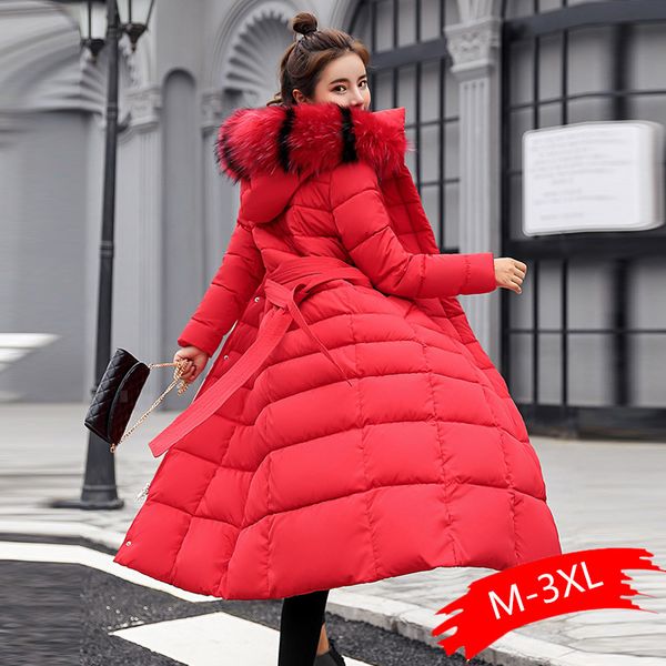 cotton solid full pockets zippers female long coat 2019 new slim parka padded winter thick warm windbreaker, Black
cotton solid full pockets zippers female long coat 2019 new slim parka padded winter thick warm windbreaker, Black