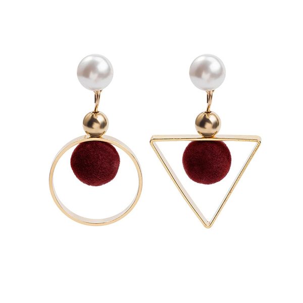 ladies asymmetric geometry pompom ball faux pearl earrings red/gray for women girls cx17, Silver
ladies asymmetric geometry pompom ball faux pearl earrings red/gray for women girls cx17, Silver