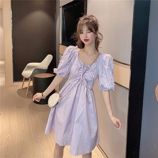 skirt 2020 new summer fashion korean style elegant v-neck waist slimming pleated puff sleeve dress female, White;black
skirt 2020 new summer fashion korean style elegant v-neck waist slimming pleated puff sleeve dress female, White;black