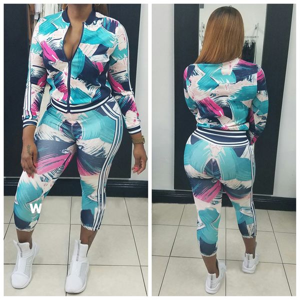 fashion digital geometric print sports suit loose casual color running sports suits zipper seven coin trousers tracksuit s-xl hts183, Gray
fashion digital geometric print sports suit loose casual color running sports suits zipper seven coin trousers tracksuit s-xl hts183, Gray