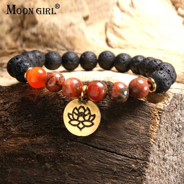 moon girl 7 styles lotus lava stone chakra men bracelet vintage boho yoga meditation charm bracelets for women drop shipping, Black
moon girl 7 styles lotus lava stone chakra men bracelet vintage boho yoga meditation charm bracelets for women drop shipping, Black