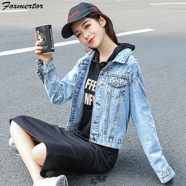 plus size 5xl pearl beading short denim jackets women white wash long sleeve vintage autumn casual jean jacket bomber denim coat, Black;brown
plus size 5xl pearl beading short denim jackets women white wash long sleeve vintage autumn casual jean jacket bomber denim coat, Black;brown
