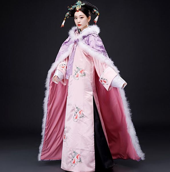 autumn winter cape realistic performance costume fine workmanship warm elegant embroidery female vintage film and tv cosplay fine fabric, Red
autumn winter cape realistic performance costume fine workmanship warm elegant embroidery female vintage film and tv cosplay fine fabric, Red