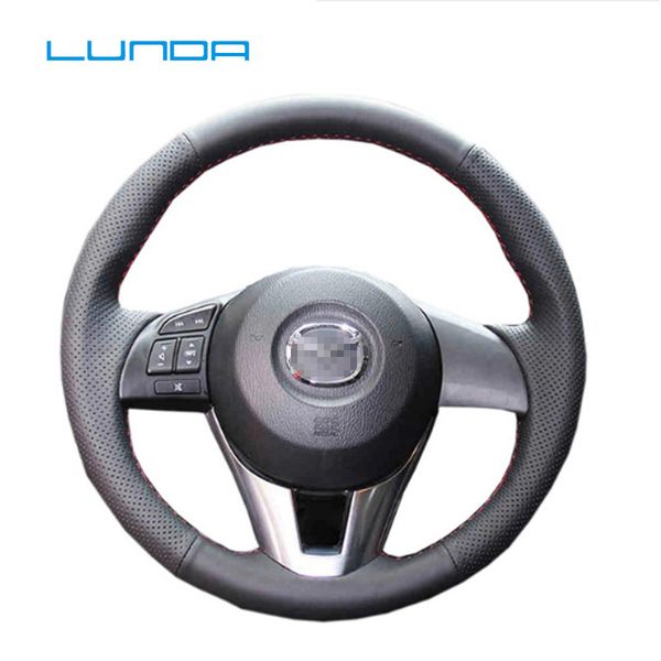 lunda black leather diy car steering wheel cover for cx-5 3 2013-2016 scion ia 2016 6 2014-2016
lunda black leather diy car steering wheel cover for cx-5 3 2013-2016 scion ia 2016 6 2014-2016