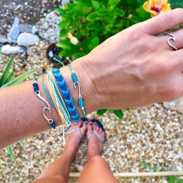 4 pcs/set fashion bohemian handmade metal fish hook wave charm bracelet set for women vintage bracelet party jewelry bb54, Golden;silver
4 pcs/set fashion bohemian handmade metal fish hook wave charm bracelet set for women vintage bracelet party jewelry bb54, Golden;silver