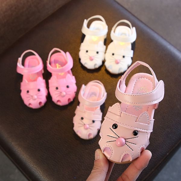 summer 2019 cartoon cat soft magic shoes bottom children's shoes baotou babies' sandals magic sticker children's sandals, Black;red
summer 2019 cartoon cat soft magic shoes bottom children's shoes baotou babies' sandals magic sticker children's sandals, Black;red