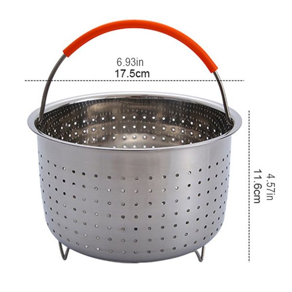 thicken deepening multi-function stainless steel basket fruit plug-in silicone handle pressure cooker steam basket
thicken deepening multi-function stainless steel basket fruit plug-in silicone handle pressure cooker steam basket