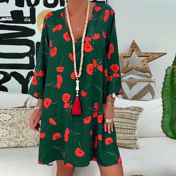 vintage print women dress 2019 summer v-neck 3/4 sleeve loose dress plus size s-5xl ladies boho beach party club dresses vestido, Black;gray
vintage print women dress 2019 summer v-neck 3/4 sleeve loose dress plus size s-5xl ladies boho beach party club dresses vestido, Black;gray