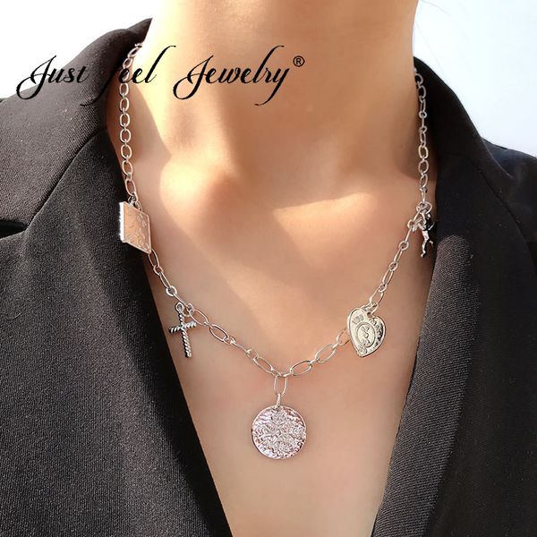 just feel vintage cross necklaces for women charm silver color chokers necklace statement heart coin female jewelry wholesale
just feel vintage cross necklaces for women charm silver color chokers necklace statement heart coin female jewelry wholesale