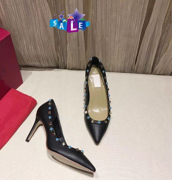 luxury black patent leather women pointed toe pumps fashion rivet stiletto heels high heels wedding dress shoes 8.5cm
luxury black patent leather women pointed toe pumps fashion rivet stiletto heels high heels wedding dress shoes 8.5cm