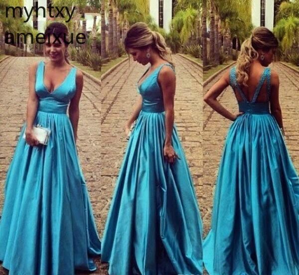 2019 new blue a line evening event dresses deep v neck backless formal women wear party gowns plus size custom made hi low dress, White;black
2019 new blue a line evening event dresses deep v neck backless formal women wear party gowns plus size custom made hi low dress, White;black