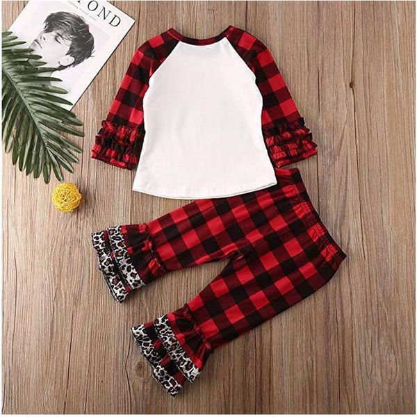 kids charistmas pajamas tracksuit baby girls xmas tree t shirt plaid leopard patchwork pants 2 pcs outfits horn sleeve shirt suits a110603, White
kids charistmas pajamas tracksuit baby girls xmas tree t shirt plaid leopard patchwork pants 2 pcs outfits horn sleeve shirt suits a110603, White