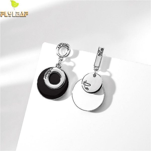 flyleaf handmade 925 sterling silver asymmetry drop earrings for women round circle dangle statement earings fashion jewelry 
flyleaf handmade 925 sterling silver asymmetry drop earrings for women round circle dangle statement earings fashion jewelry