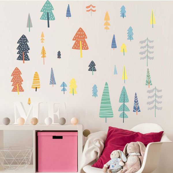 Nordic Style Forest Tree Color Wall Decals Woodland Tree Vinyl Art Wall Stickers For Kids Room Decoration Modern Wall Decor
Nordic Style Forest Tree Color Wall Decals Woodland Tree Vinyl Art Wall Stickers For Kids Room Decoration Modern Wall Decor
