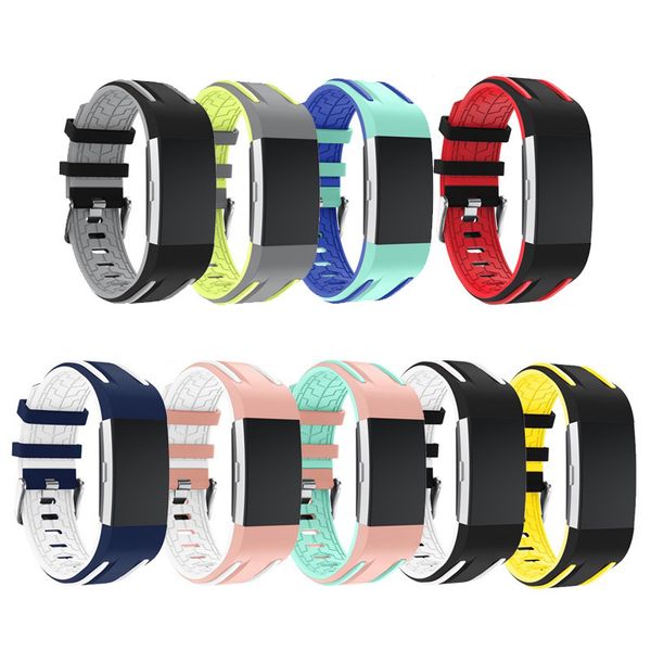 replacement soft silicone wristband wrist strap double color smart watch band strap for charge 2 band, Black;brown
replacement soft silicone wristband wrist strap double color smart watch band strap for charge 2 band, Black;brown
