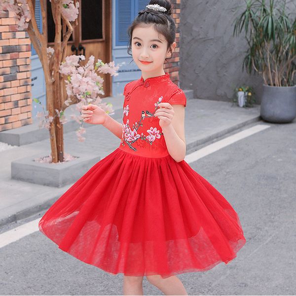 2020 new arrival summer dresses for girls floral cheongsam elegant dresses chinese qipao dress tulle skirt for baby girl childre, Red;yellow
2020 new arrival summer dresses for girls floral cheongsam elegant dresses chinese qipao dress tulle skirt for baby girl childre, Red;yellow