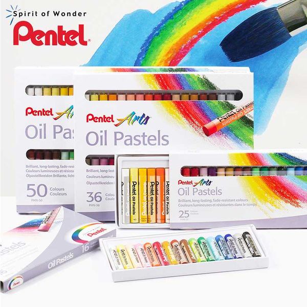 pentel phn12/25/36/50 colors round shaped crayons for kids set soft professional oil pastels drawing pen for children
pentel phn12/25/36/50 colors round shaped crayons for kids set soft professional oil pastels drawing pen for children