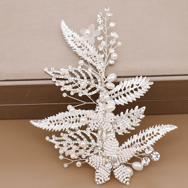 forseven elegant bridal bride wedding headdress white crystal beads pearl leaf hair clip hairpin hairgrip jewelry for women girl, Golden;white
forseven elegant bridal bride wedding headdress white crystal beads pearl leaf hair clip hairpin hairgrip jewelry for women girl, Golden;white