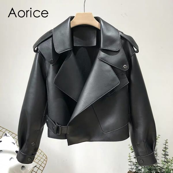 aorice real sheep skin coat jacket overcoat women's winter warm coat genuine leather inside winter ct936, Black
aorice real sheep skin coat jacket overcoat women's winter warm coat genuine leather inside winter ct936, Black