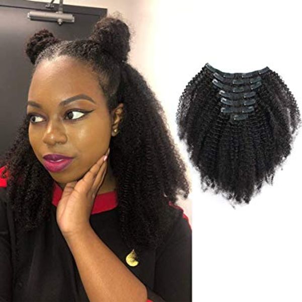 real thick virgin brazilian afro curly clip in hair extensions 4c 4a style for black women 120 grams 7 pieces double wef, Black;brown
real thick virgin brazilian afro curly clip in hair extensions 4c 4a style for black women 120 grams 7 pieces double wef, Black;brown