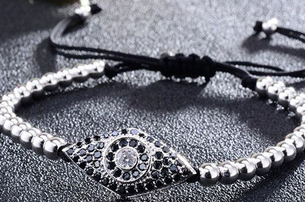 4mm yju3 silver gold copper turkey eyes micro pave cz zircon cubic zirconia bracelet macrame charm braided bangles braiding, Black
4mm yju3 silver gold copper turkey eyes micro pave cz zircon cubic zirconia bracelet macrame charm braided bangles braiding, Black