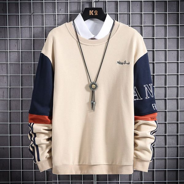 crewneck толстовка толстовка прохладный мужчины хип-хоп пэчворк с длинным рукавом пуловер толстовки мужские толстовки высокого качества, Black
crewneck толстовка толстовка прохладный мужчины хип-хоп пэчворк с длинным рукавом пуловер толстовки мужские толстовки высокого качества, Black