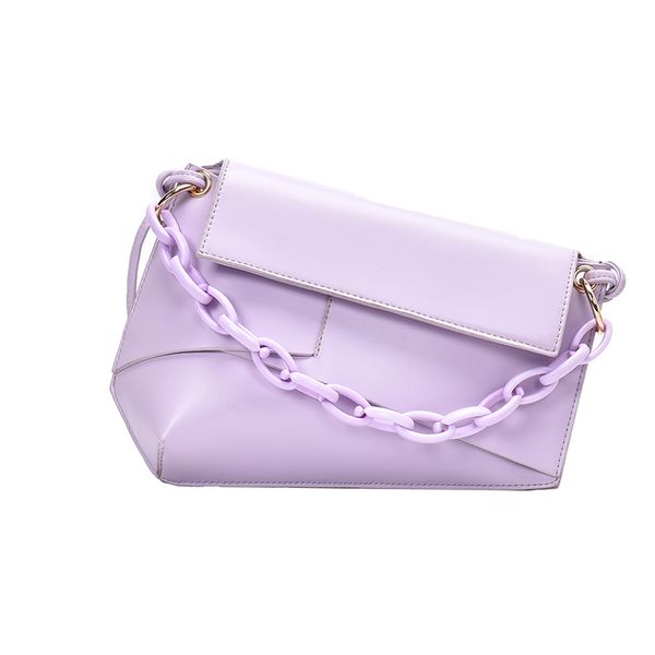 solid color fashion irregular shape women's shoulder messenger bag purses and handbags bolsos para mujer women bag