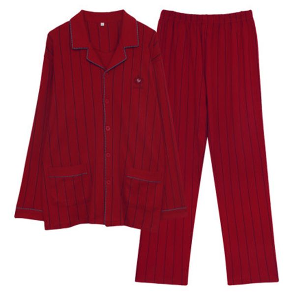 pajamas men's spring and autumn winter red men's pure cotton wedding long sleeve all cotton fashion youth autumn home clothes, Black;brown
pajamas men's spring and autumn winter red men's pure cotton wedding long sleeve all cotton fashion youth autumn home clothes, Black;brown