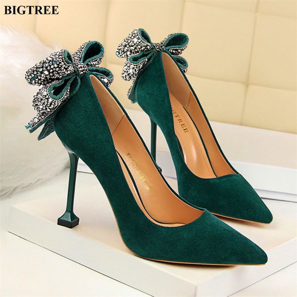 sweet crystal butterfly-knot women pumps 2019 new fashion solid flock shallow high heels shoes woman poinetd toe party shoe, Black
sweet crystal butterfly-knot women pumps 2019 new fashion solid flock shallow high heels shoes woman poinetd toe party shoe, Black