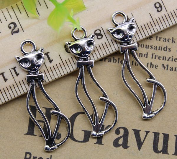 wholesale 100pcs cat alloy charms pendant retro jewelry making diy keychain ancient silver pendant for bracelet earrings 34x11mm, Bronze;silver
wholesale 100pcs cat alloy charms pendant retro jewelry making diy keychain ancient silver pendant for bracelet earrings 34x11mm, Bronze;silver