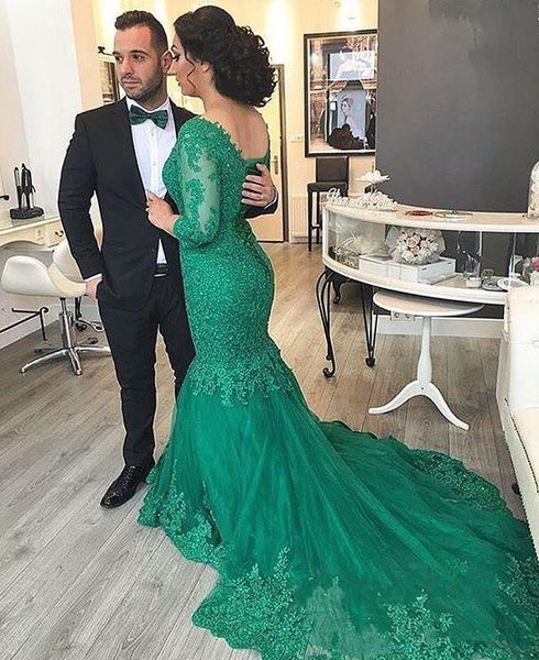 arabic mermaid v neck long prom dresses with beaded appliques 2019 sweep train formal dress robe de soiree, Black
arabic mermaid v neck long prom dresses with beaded appliques 2019 sweep train formal dress robe de soiree, Black