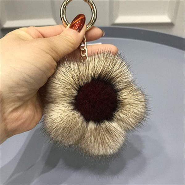 2019 fashion charm soft suede flower pom poms leather chain keychain car keychain bag pendant ladies bag key ring pendant, Silver
2019 fashion charm soft suede flower pom poms leather chain keychain car keychain bag pendant ladies bag key ring pendant, Silver