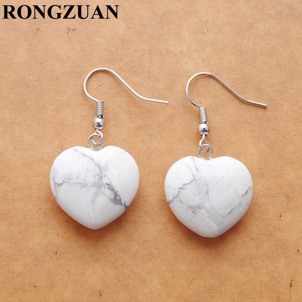 new fashion jewelry white turquoise gemstone dangle earrings cute heart pendant beads drop earring girls women party wedding hanging dr3287, Silver
new fashion jewelry white turquoise gemstone dangle earrings cute heart pendant beads drop earring girls women party wedding hanging dr3287, Silver