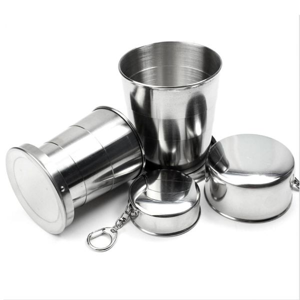 outdoor camping stainless steel folding cup foldable travel camping hiking mug portable stackable wine cup with key ring
outdoor camping stainless steel folding cup foldable travel camping hiking mug portable stackable wine cup with key ring