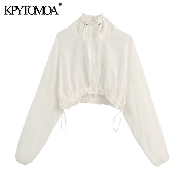 kpytomoa women 2020 fashion with adjustable drawstrings cropped jacket coat vintage high collar loose female outerwear chic, Black;brown
kpytomoa women 2020 fashion with adjustable drawstrings cropped jacket coat vintage high collar loose female outerwear chic, Black;brown