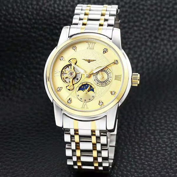 2019 new luxury fashion высокое качество механические часы top brand спорт многофункциональный машины running второй мужские часы из нержаве, Slivery;brown 
2019 new luxury fashion высокое качество механические часы top brand спорт многофункциональный машины running второй мужские часы из нержаве, Slivery;brown