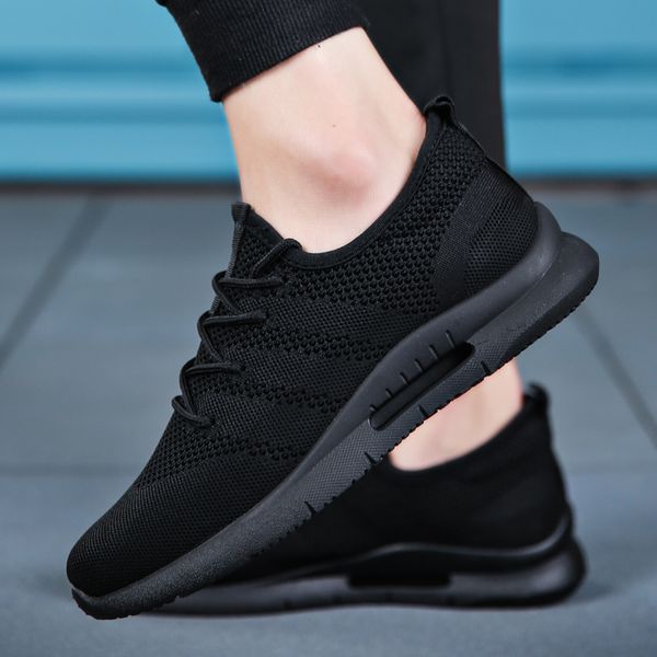 men running shoes 2019 summer air mesh breathable male shoes trends comfortable ultra light outdoor sports, Black
men running shoes 2019 summer air mesh breathable male shoes trends comfortable ultra light outdoor sports, Black