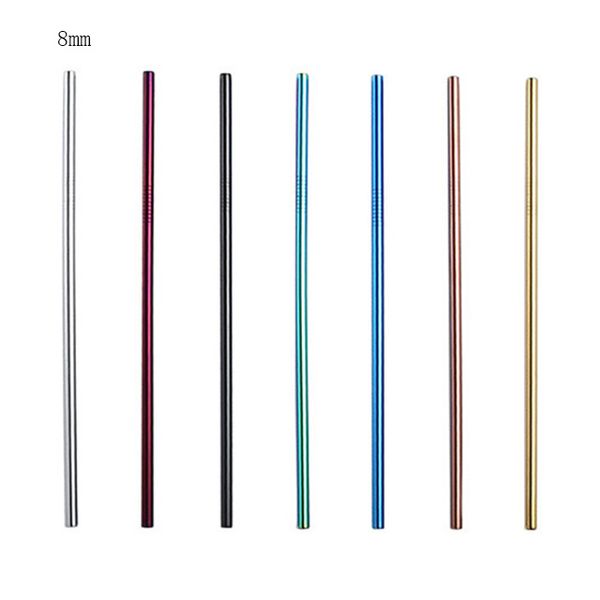 8mm straight/bend stainless steel straws and cleaning brush reusable drinking straw bar drinking tool colorful various colors and sizes
8mm straight/bend stainless steel straws and cleaning brush reusable drinking straw bar drinking tool colorful various colors and sizes