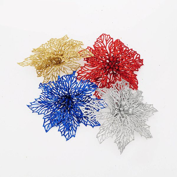10pcs cuttings artificial hollow flowers sequins glitter poinsettia home ornament festivals christmas tree decor party supplies
10pcs cuttings artificial hollow flowers sequins glitter poinsettia home ornament festivals christmas tree decor party supplies