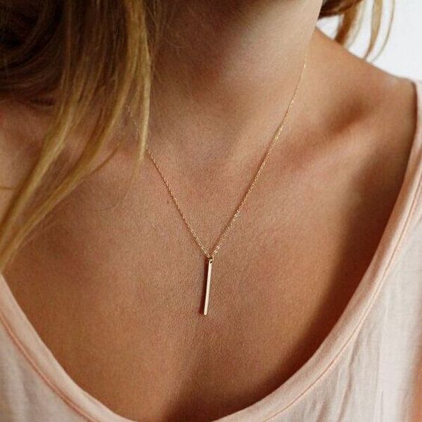 hip hop geometric stick bar pendant necklaces temperament clavicle chain necklace wholesale women summer jewelry, Silver
hip hop geometric stick bar pendant necklaces temperament clavicle chain necklace wholesale women summer jewelry, Silver