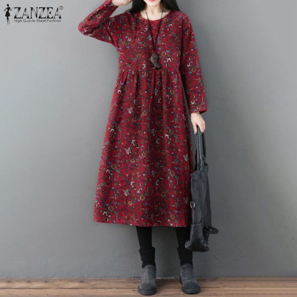 zanzea women vintage floral printed cotton linen sundress spring o neck long sleeve loose midi dress casual retro vestido femme, Black;gray
zanzea women vintage floral printed cotton linen sundress spring o neck long sleeve loose midi dress casual retro vestido femme, Black;gray