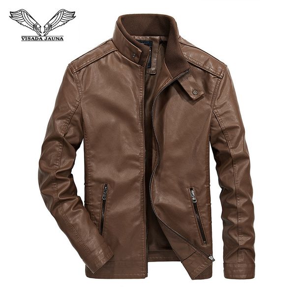 da jauna 2017 men's leather jacket autumn and winter korean slim long-sleeved youth trend handsome wild thin coat men n8856, Black
da jauna 2017 men's leather jacket autumn and winter korean slim long-sleeved youth trend handsome wild thin coat men n8856, Black