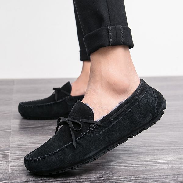 winter plush casual mens shoes suede fur leather loafers male slip on driving shoes men moccasins flats male loafers hc-637, Black
winter plush casual mens shoes suede fur leather loafers male slip on driving shoes men moccasins flats male loafers hc-637, Black