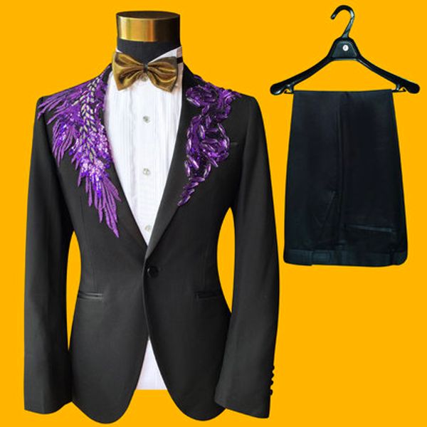 hip 100%real mens black with 4 sequined color tuxedo suit /event/studio/stage performance/jacket with pants, White;black
hip 100%real mens black with 4 sequined color tuxedo suit /event/studio/stage performance/jacket with pants, White;black