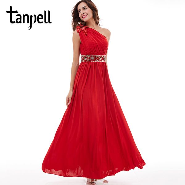 tanpell one shoulder evening dress red sleeveless floor length a line gown beaded ruched ladies party long evening dresses, White;black
tanpell one shoulder evening dress red sleeveless floor length a line gown beaded ruched ladies party long evening dresses, White;black